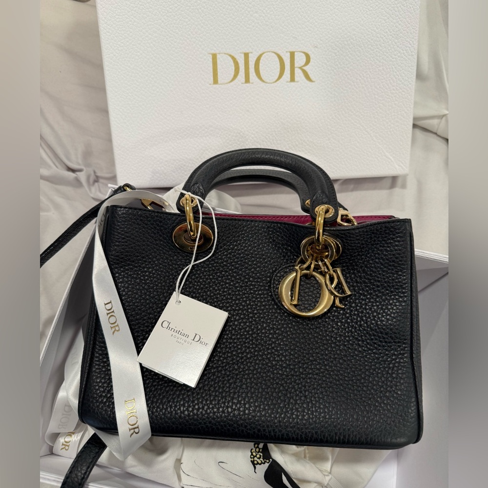Dior Diorissimo Black Mini Bag with crossbody strap - Picture 3 of 16